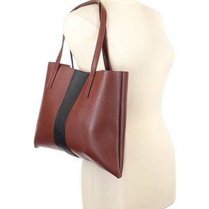 Vince Camuto Leather Large Luck Cognac Tote